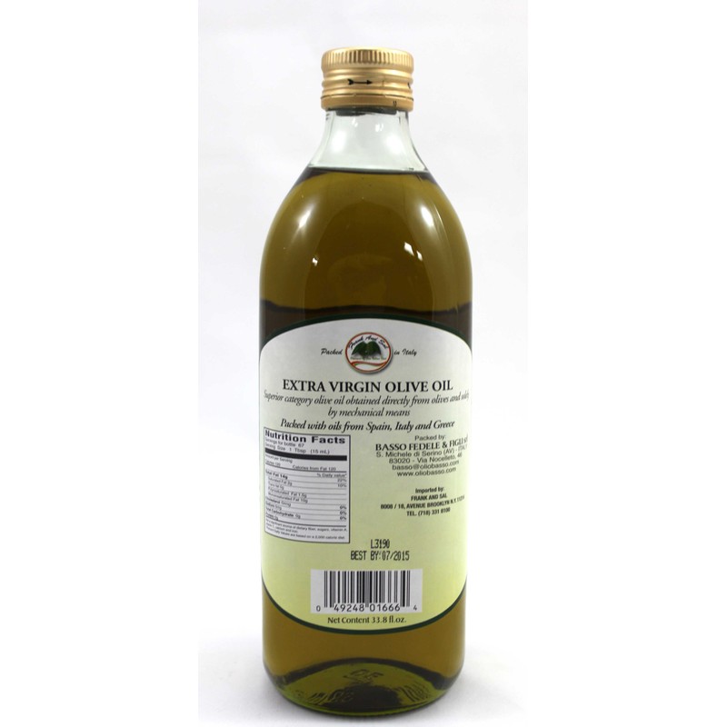 Frank and Sal Brand Imported Extra Virgin Olive Oil Mediterranean