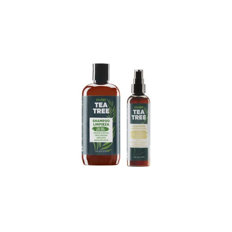 Kit Limpieza Facial y Capilar Tea Tree Life180 - Shampoo