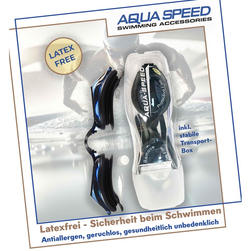 Aqua Speed Lumina Swimming Goggles for Glasses Wearers in the