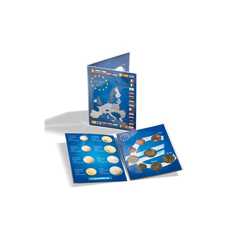 Lighthouse coin Card for 1 Euro coin set