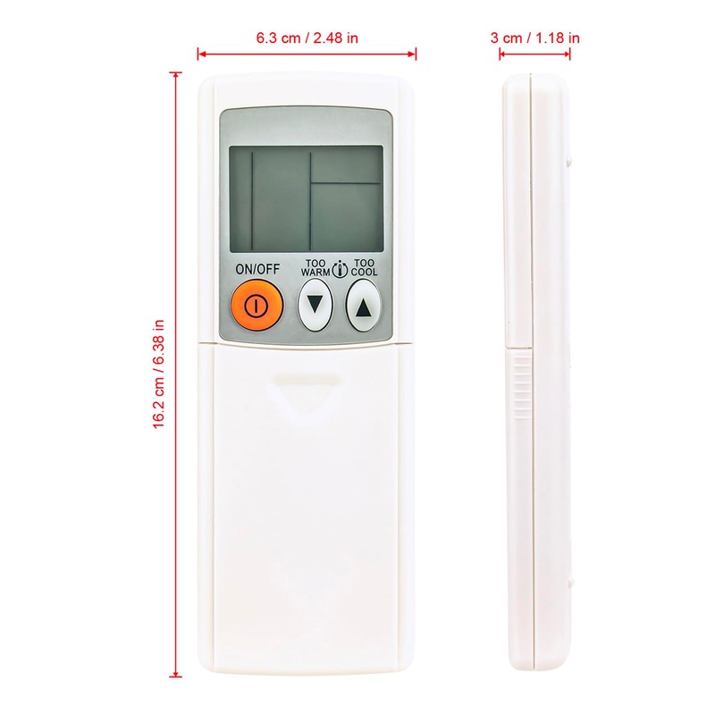 AULCMEET KM15E Replacement Remote Control Compatible with Mitsubishi Portable Cooling/Heating/Fan
