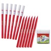 DIGNO SketchStic Felt Tip Pens, RED, Pack of 12, Fibre