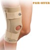 Solace Care Stabilizing Hinged Knee Patella Support (Pair) - Neoprene