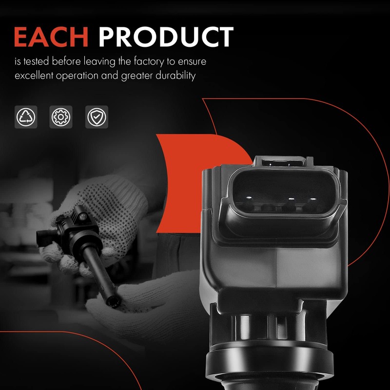 A-Premium Paquete de bobinas de encendido de motor compatible con