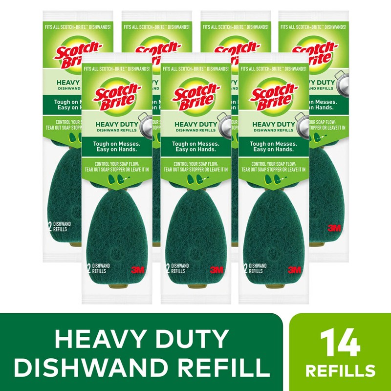 Scotch-Brite Heavy Duty Dishwand Refills, Keep Your Hands Out of