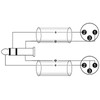 OMNITRONIC Adaptor Cable 3.5 Jack / 2 x XLR (M)
