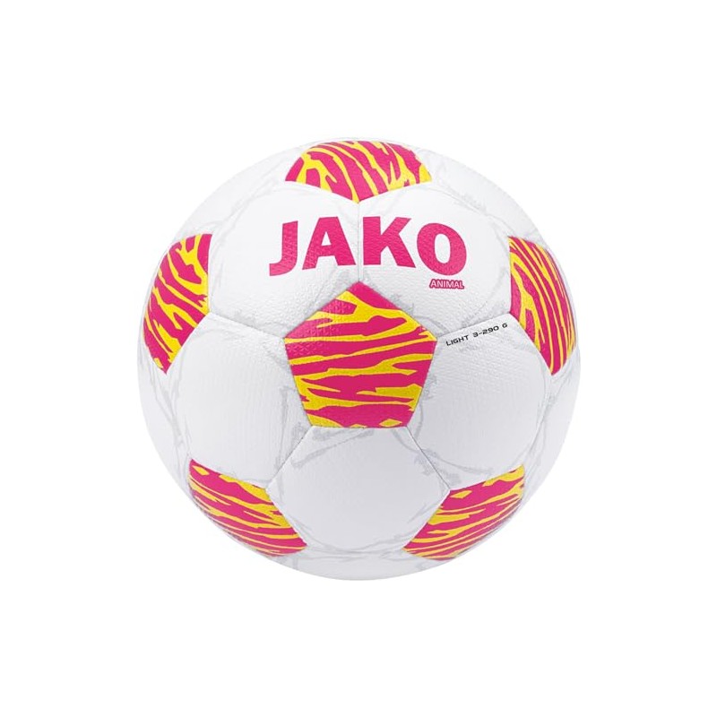 JAKO Football Lightball Animal 2314 White/Fuchsia/Citro Light 3 (290 g)