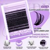 Individual Eyelashes Kit Natural 60D and lower lash clusters D-Curl