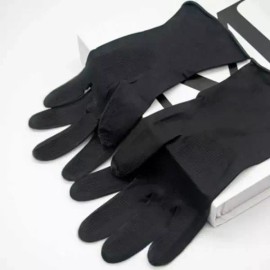 Daedong 대동 까칠이 블랙 글러브 라텍스 미용 장갑 염색 5켤레 [S (블랙)] Daedong Kkachi Black Gloves Latex Beauty Dyeing Gloves 5 Pairs [S (Black)]