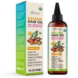 Batana Oil Castor Rosemary Argan Blend Hair Oil