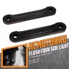 HCMOTORKU LED Flush Fork Turn Signal Side Light Black For
