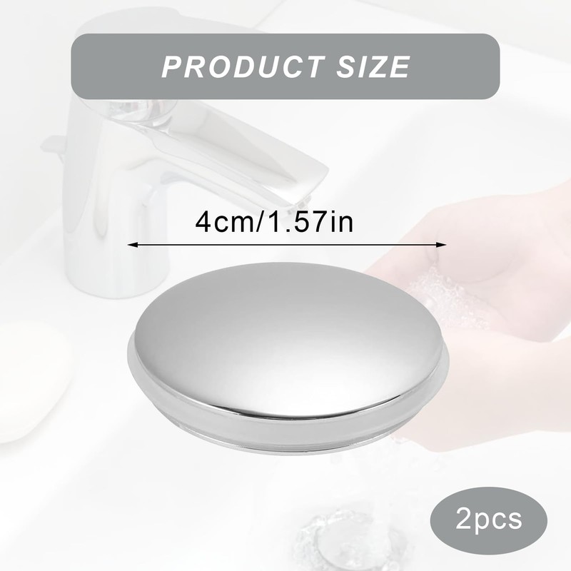 2PCS Pop Up Sink Plug Replacement Easy Cleaning and Durble