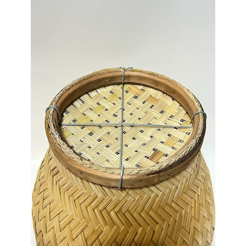 High Quality Sticky Rice Steamer Basket and Lid, Woven Bamboo