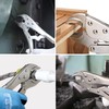 FASTPRO 4-Piece Locking Pliers Set, Vice Grips Pliers Included 5",