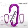 Sprookber 3" Aluminum Carabiner D Ring, Caribeener Clips, Spring Snap
