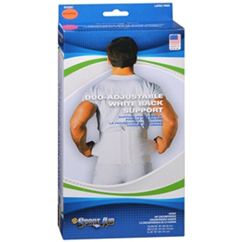 Sport-Aid Back Belt DUROFOAM SPORTAID White X-Large 3251