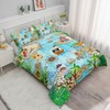 Smell Sunshine Kids Comforter Set Pirate Ship Printed Pattern Bedding