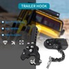 Caoruiy Metal Hitch Trailer Hook for SCX10 90046 TRX4 1/10