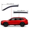 Lightronic Extra Durable Outside-Mount Off-Road Auto Vent Window Visors, Fits