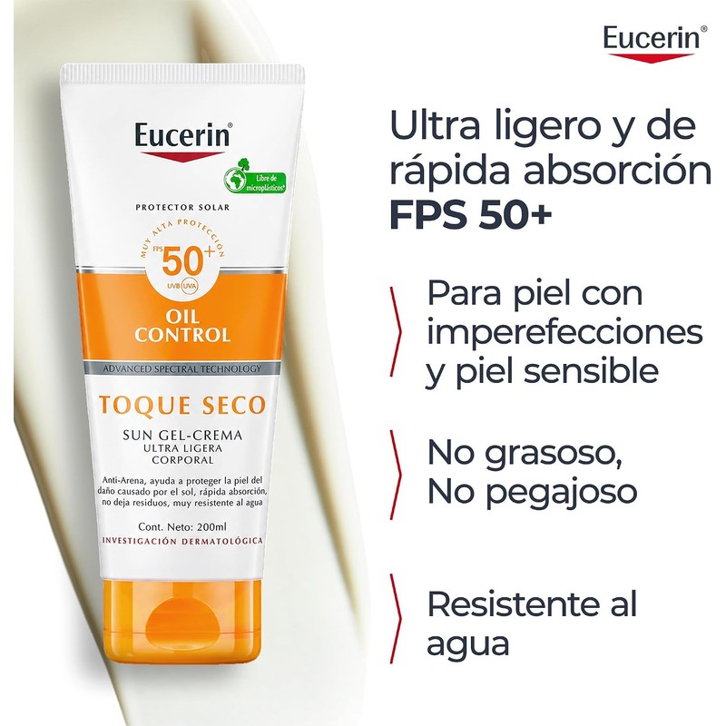 EUCERIN Sun Toque Seco Fps 50+ 200Ml Bloqueador Solar Corporal