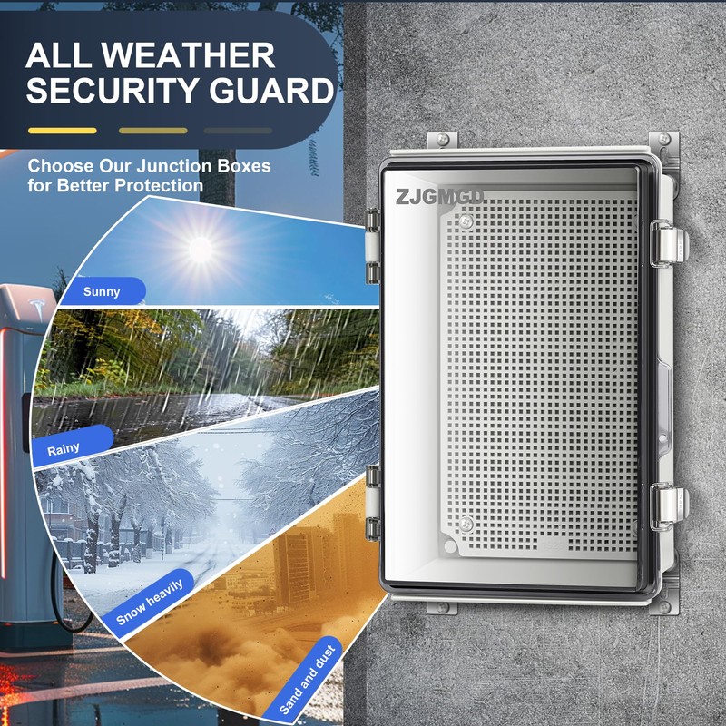 Waterproof and Dustproof Transparent Electrical Box, ABS Plastic Electrical Enclosure