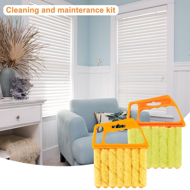 2 Pcs Blind Cleaner - Washable Window Blind Cleaner Duster