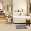 MIFXIN Bathroom Rug Set 3 Piece Shaggy Soft Non-Slip Bath