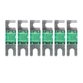 CGEAMDY Pack of 6 Mini ANL Fuse Multipack, Audio Video System Electronic Fuse, Mini ANL Fuse Pack, Small Fork Bolt Audio Fuse Plate (30A)