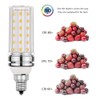 Bogao E12 LED Bulb, 12W White 6000K LED Bulbs, 80-100