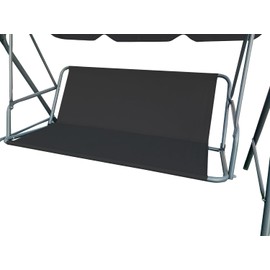 Softclub Replacement Swing Seat Cover Heavy Dudy 600D Oxford Fabric Garden Swing Chair Cover Outdoor Universal Fit for 2&3 Seater Swing Chair (138 * 48 * 48cm, Black)