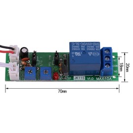 DC12V 0-120mins Adjustable Cycle Times Switch Module, Delay On/Off Timer Delay Switch Module