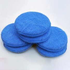 GSHLLO 6 Pcs Microfiber Wax Applicator Pads Car Foam Wax Applicator Waxing Polish Sponge Car Care Buffing Pads Car Detailing Polishing Pads