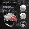 TOMALL Bling Car Engine Start Button Cover Diamond Interior Crystal