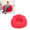 Inflatable Lounge Chair Flocking PVC Portable Folding Blow Up Sofa