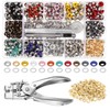 Gueenky Eyelet Pliers Set with 700 Pieces Eyelets (Diameter 5