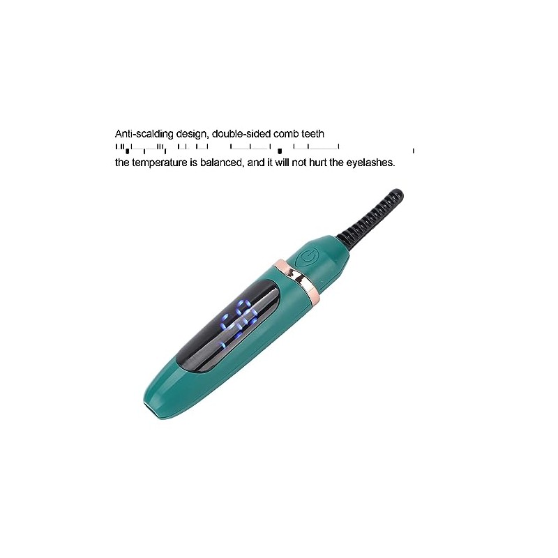 Rizador de Pestañas Eléctrico, Carga USB Portátil, Control Inteligente de