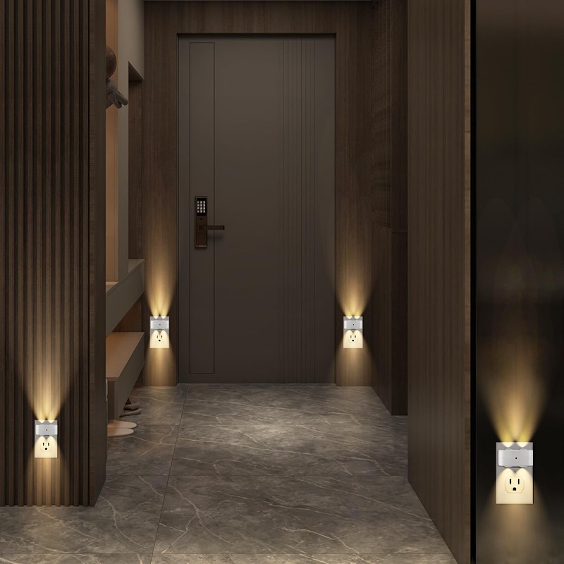 BMXKPO Night Light Plug into Wall, 4 Pack LED Night
