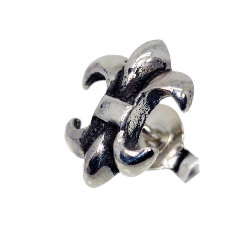 [Silver 925] 片耳 Earrings Punk Rock Gothic Lily Men's Women's;