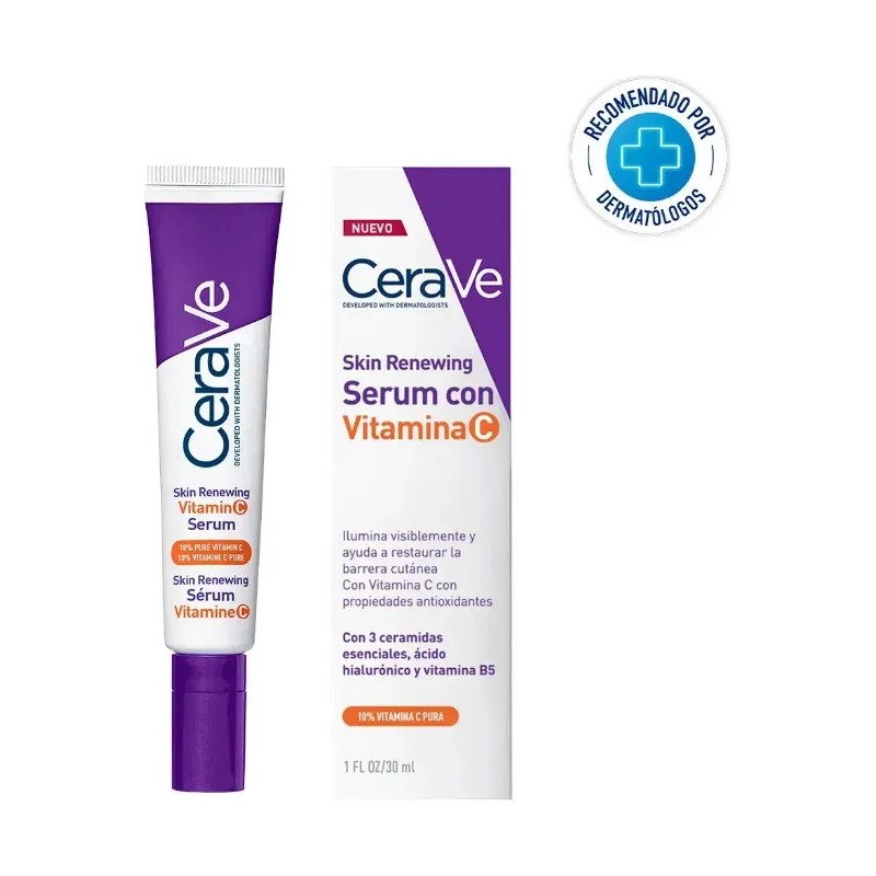 CeraVe - Skin Renewing Sérum Facial Vitamina C 10% Pura