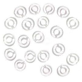 Generic Fusible Glass Bails for Hanging Art - COE 90 Bullseye Clear Glass - Pack of 5