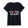 Ich liebe Alani passende Freundin & Freund Alani Name T-Shirt