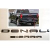 GMC Matte Black Rear Tailgate DENALI Sierra Emblem GMC Sierra