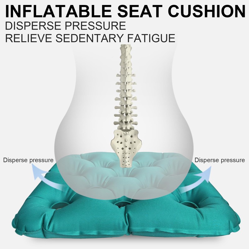 Waffle Cushions for Pressure Relief, Inflatable Seat Cushion for Prolonged
