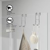 BWE 2 Pack Shower Door Hooks,304 Stainless Steel Over Door