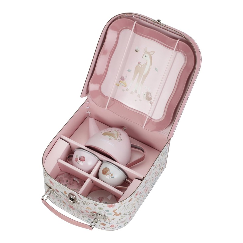 Little Dutch Fairy Garden 2013746 Tin Tea Set with Case