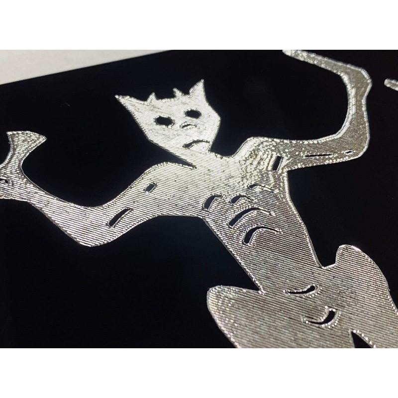 Blackbeard Pirate Flag License Plate Edward Teach Diamond Engraved Front