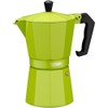 Monix Espressokocher aus Aluminium 6 tassen grün