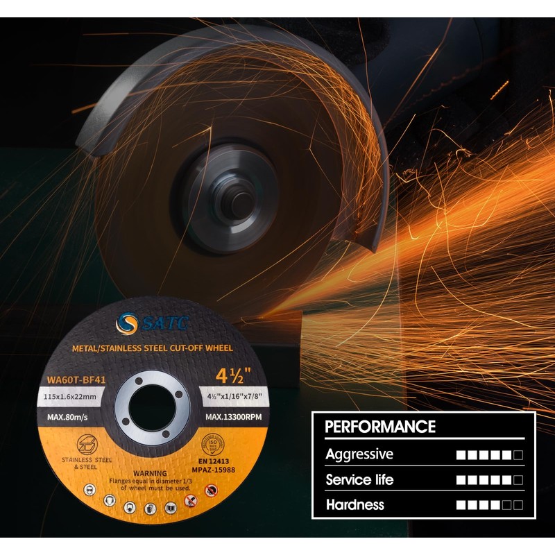 S SATC 25 PCS Cut Off Wheels 4 1/2 Inch