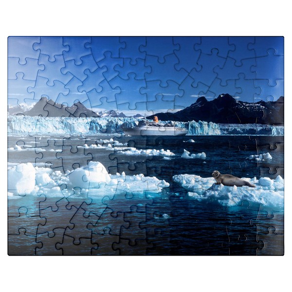 MyPuzzle Cruise Ship in Front of Columbia Glacier, Prince William