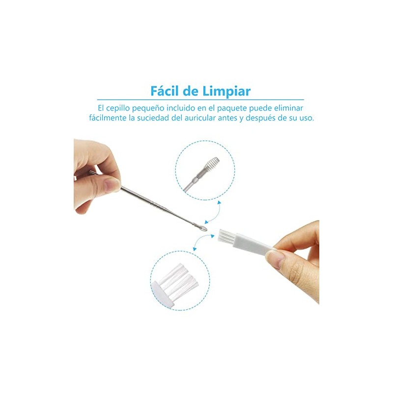 limpiador de oidos 8 piezas, Kit de eliminación de cerumen,